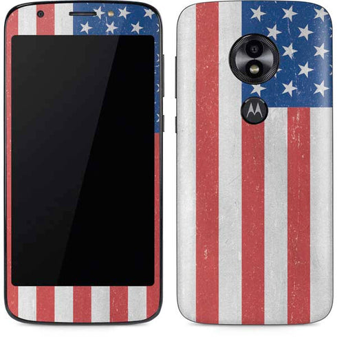 American Flag Distressed Moto E5 Play Skin